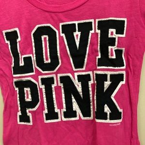 Y2K Love Pink Scoop neck T-shirt
